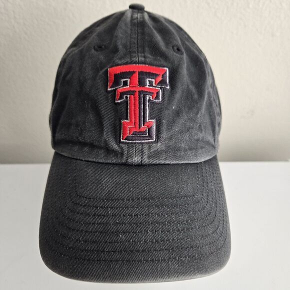 Texas Tech Hat Red Raiders Cap Black 47 Brand‎ Cotton Adjustable Dad Patina - Picture 1 of 9